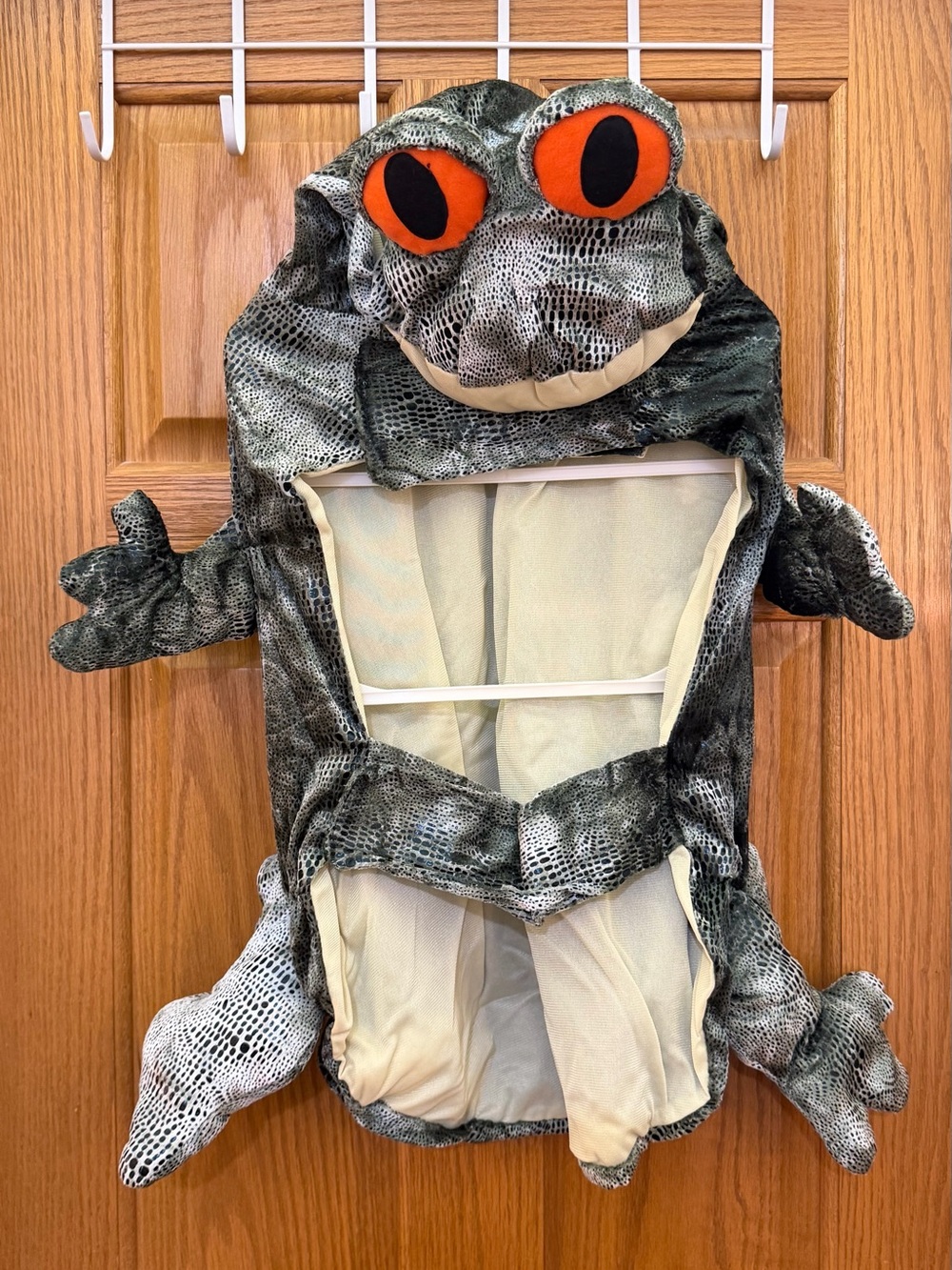 NWT TOP PAW Frog Style Reptile Halloween Costume w Orange Eyes Size XXL